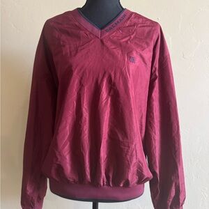 Balmain Maroon V-Neck Sweater